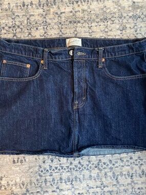 Dark Blue Denim Shorts